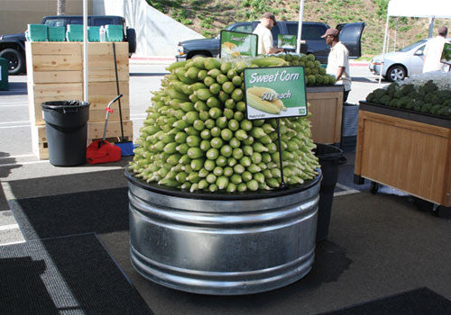 Round Galvanized Bin [STR3-D]
