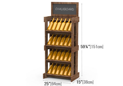 Wood Wine Display Rack [WD241]