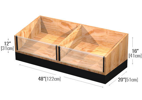 Angled Dry Bin Merchandiser [WXP22]