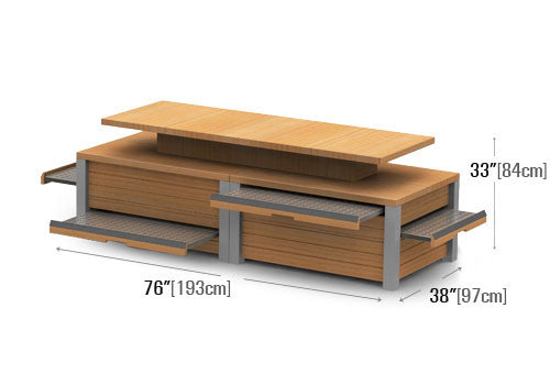 Bakery Fixture with Pedestal [BAK102]