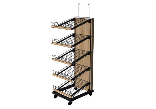 Bakery Bread Racks on Casters and Wire Product Displays