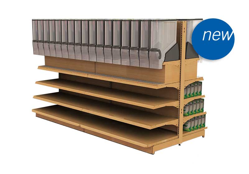 Gravity Bins with Metal Gondola [BLK-GB-80]