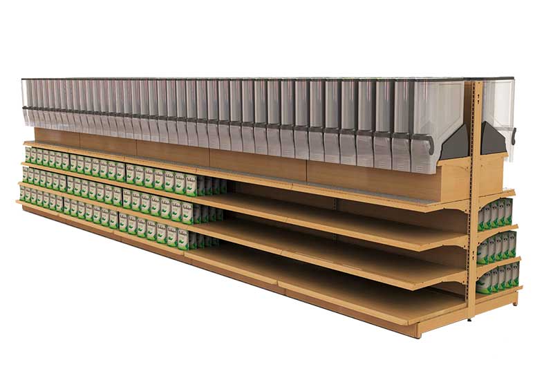 Gravity Bins with Metal Gondola [BLK-GB-80]