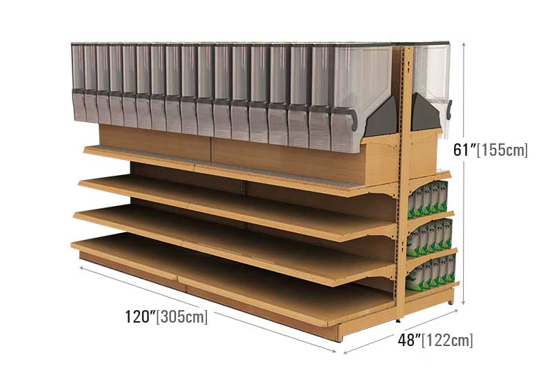 Gravity Bins with Metal Gondola [BLK-GB-80]