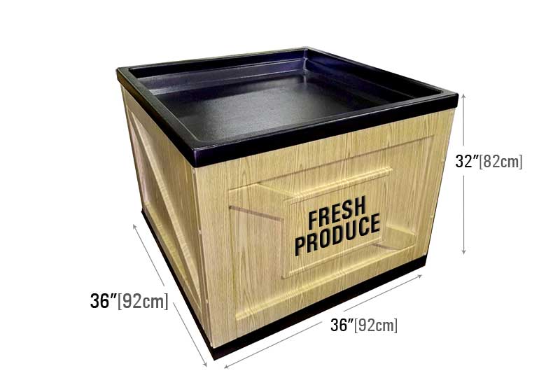 Square Orchard Plastic Bin [BLS-36W]