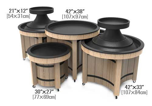 Round Orchard Bins [BLWCIR-B]