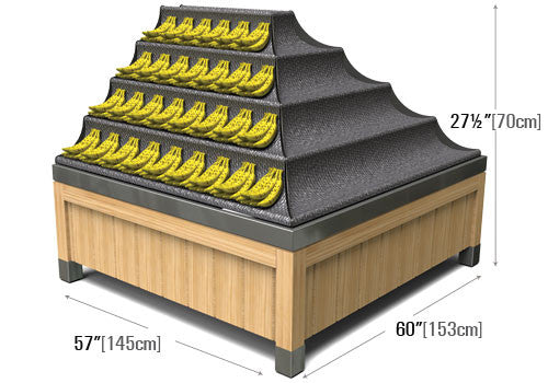 Alco Designs produce banana tables banana display rack stand 