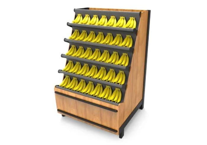 produce banana tables 	banana display rack