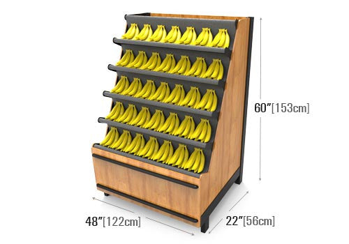 produce banana tables 	banana display rack