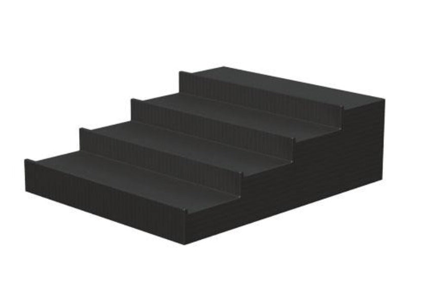 Four Step Deli Riser with Ridges [DR64S]