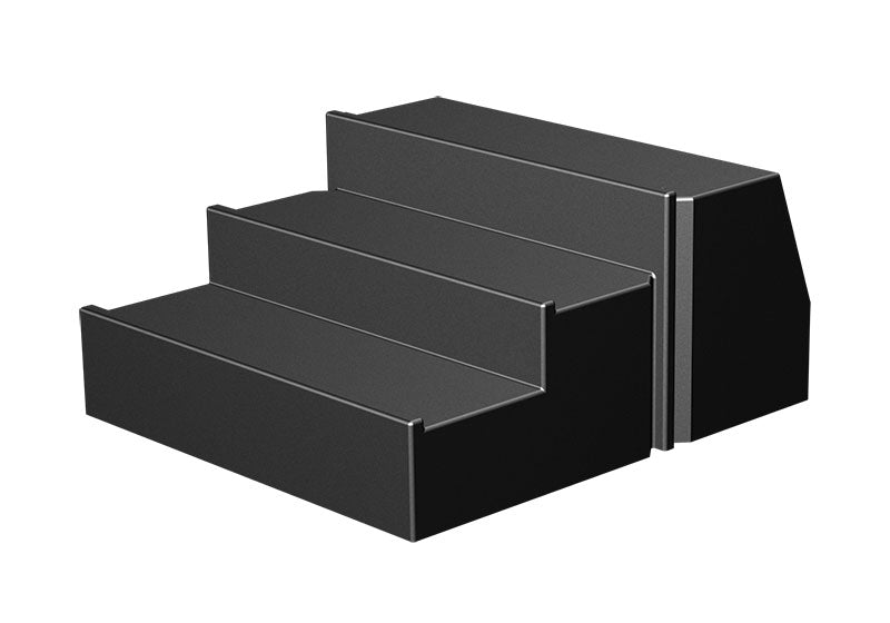 3 Stepped Back Cutout Deli Riser for Storage [DR75]