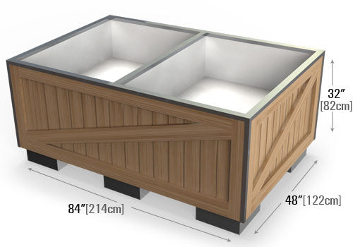 Heavy Duty Bin with Two Compartments [DTW4884]