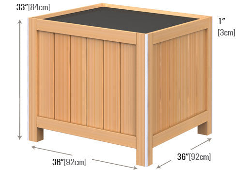 Square Orchard Bin 33" High [OB3633]