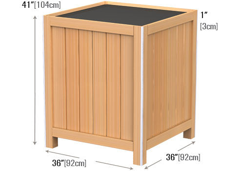 Square Orchard Bin 41" High [OB3641]