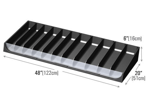 Clear Front 11 Slot Shelf Organizer [PR179]