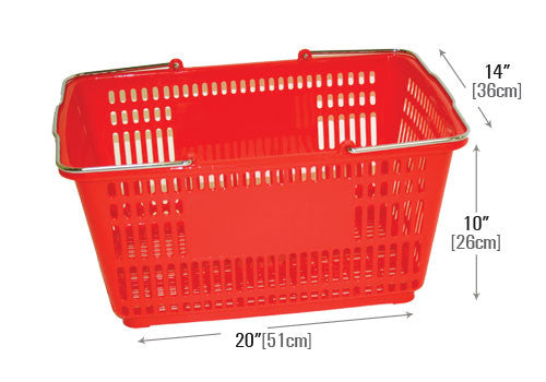Plastic Shopping Basket [SPB-RED]