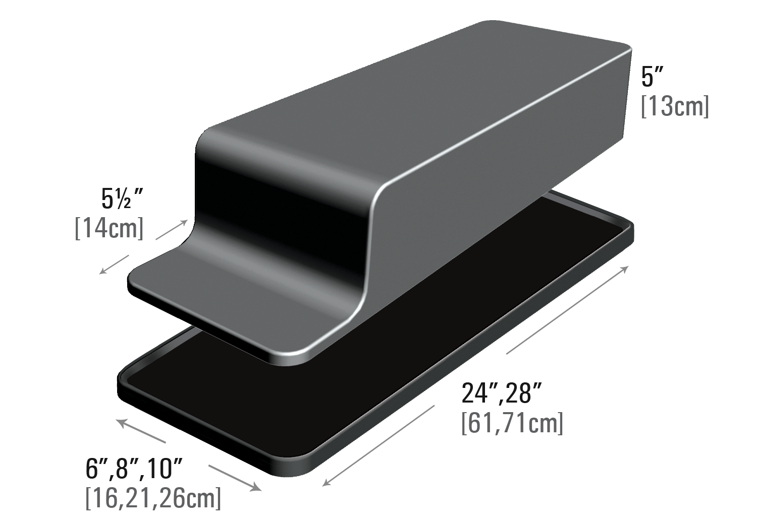 Durable Meat Riser with Deep Front for Easy Storage