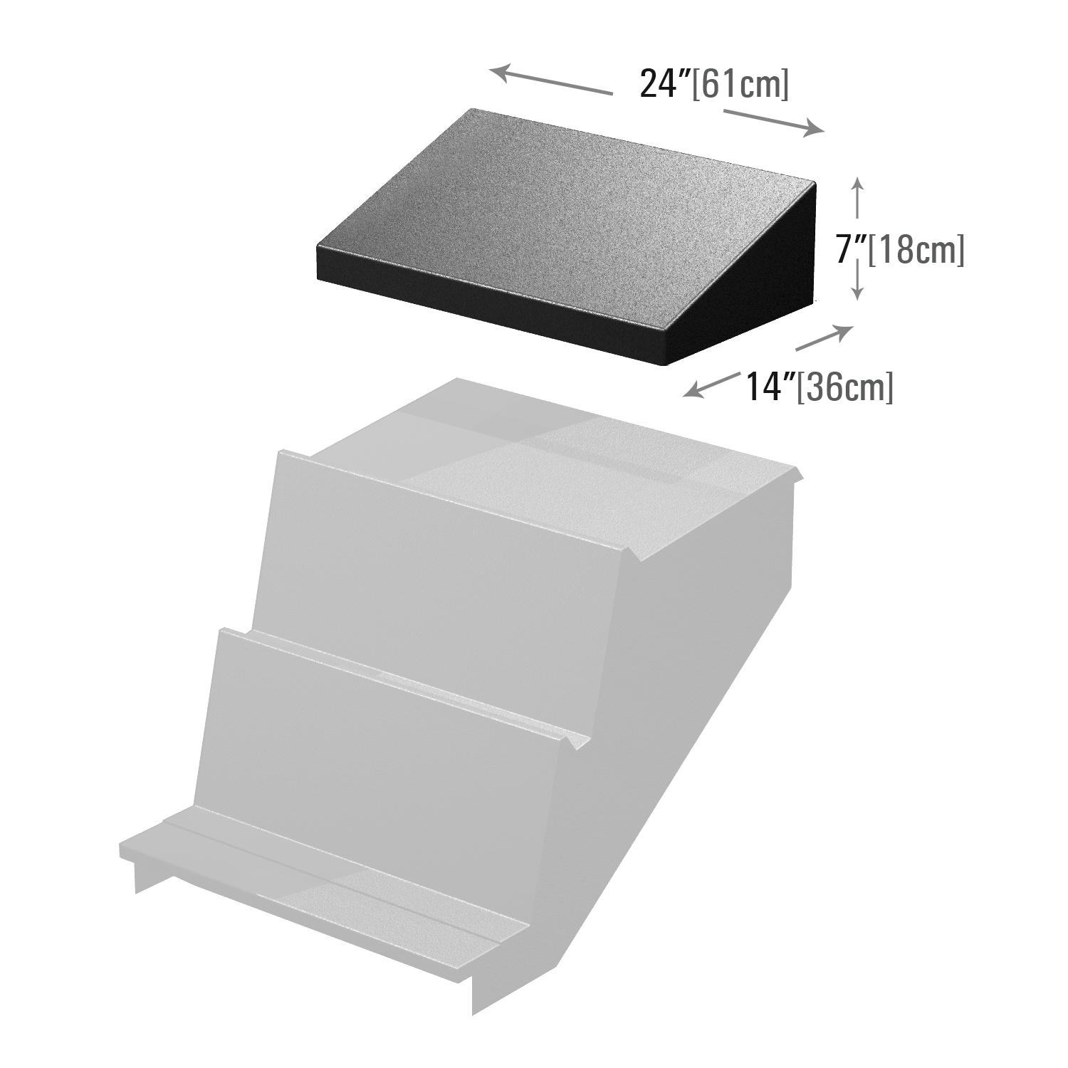 Durable Add-On Step for PR1800 Ladder