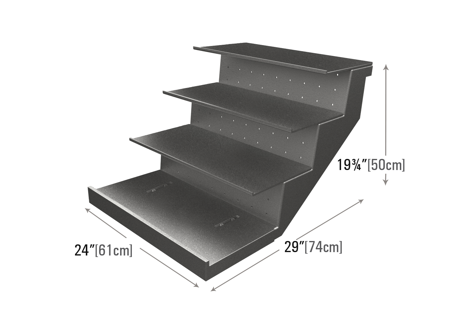 Four Step High Profile Riser for Berry Display