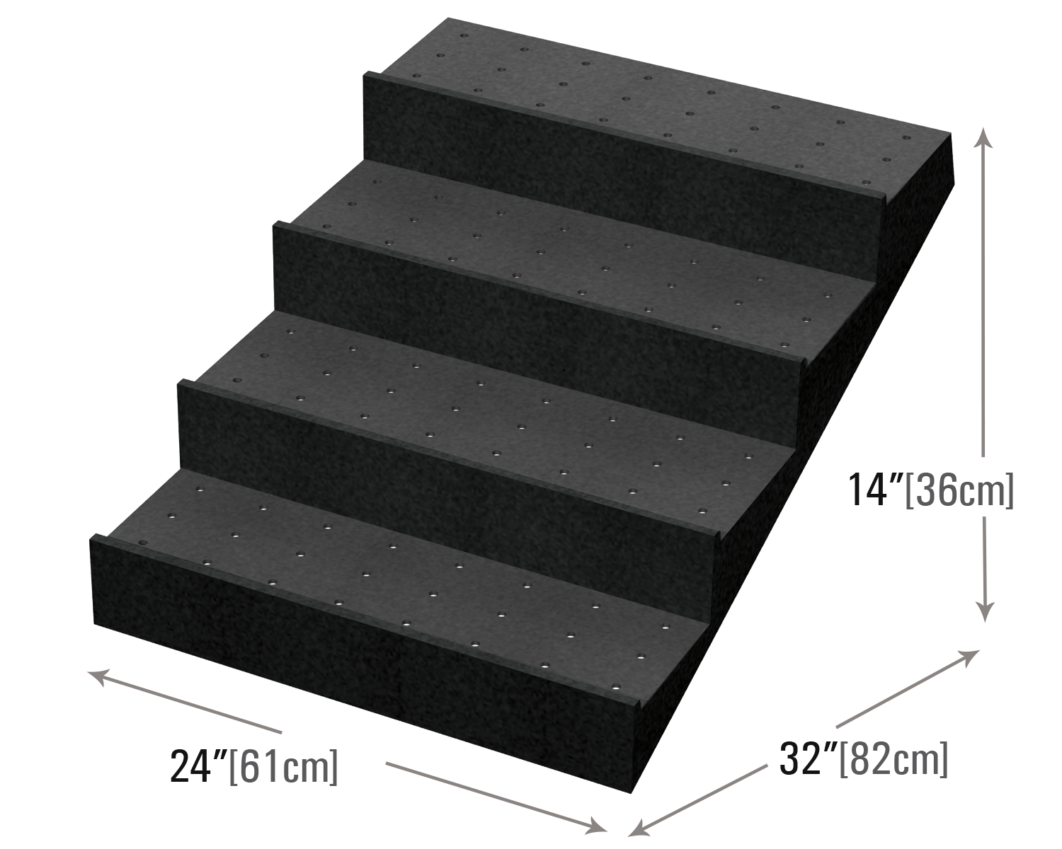 Safe Riser Durable Four Step Riser for Safe Elevation Needs