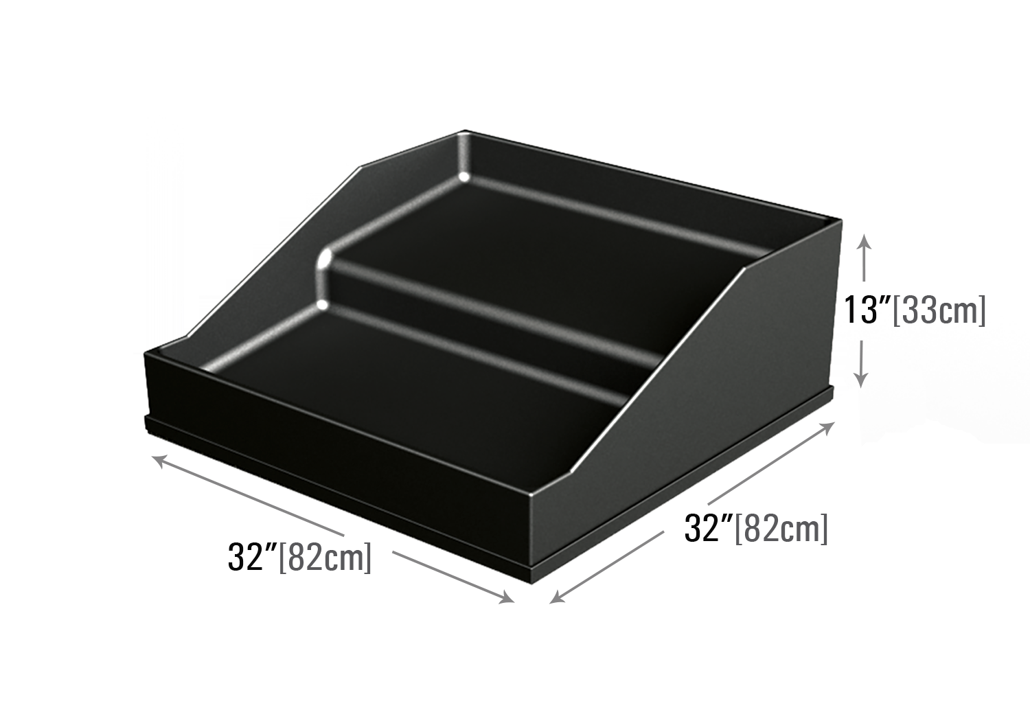 Two Step Orchard Bin Riser for Secure Displays