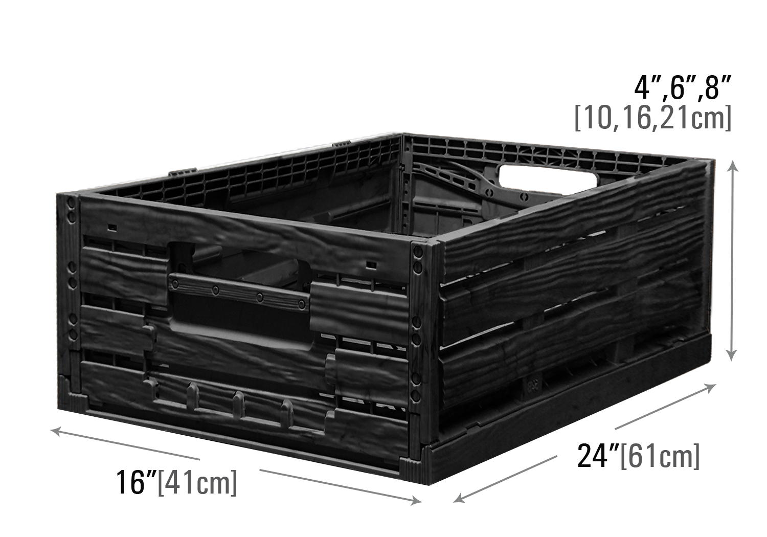 Rpc Color Collapsible Black RPCs for Produce Display