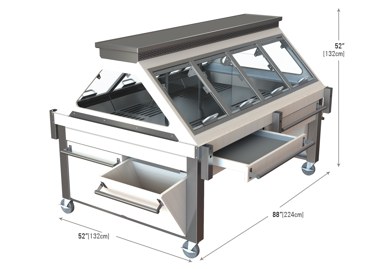 Bread Riser Display Premium Hot Bread Display for Bakeries