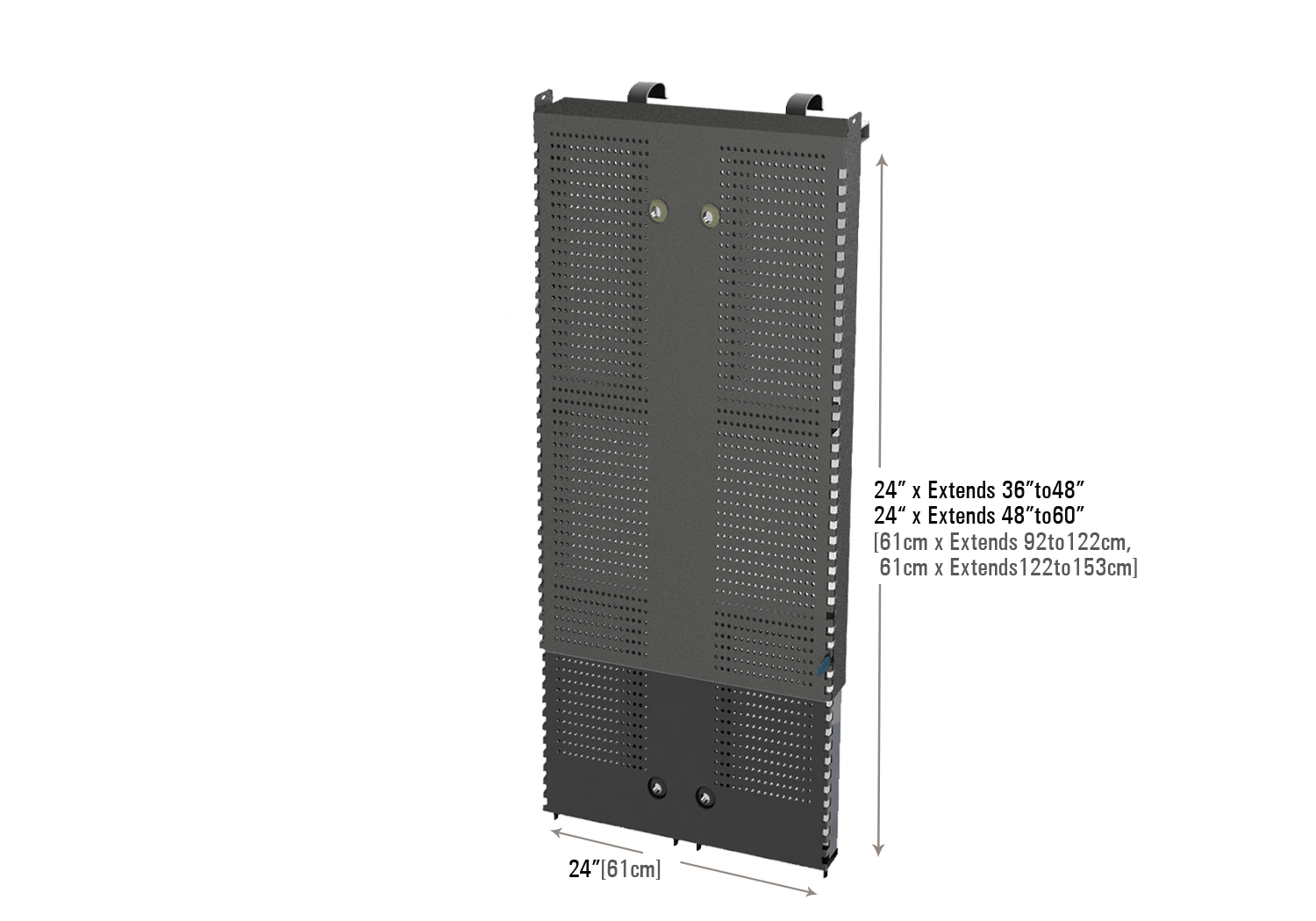 Versa Perforated Wall - Adjustable Aluminum Riser